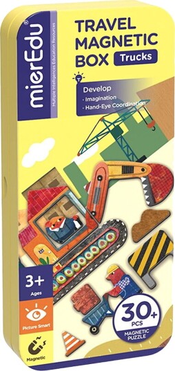 mierEdu Magnetic Travel Box - Construction Site - Multi/patterned - ONE SIZE