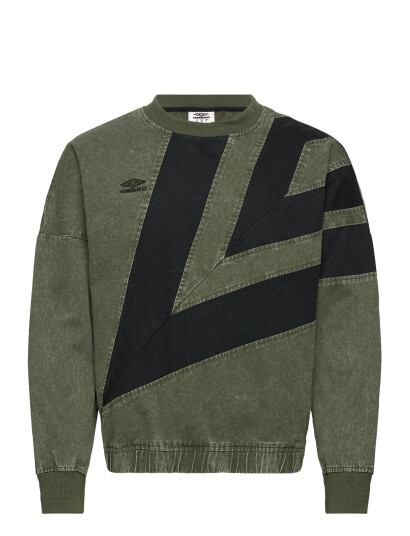 Umbro Washed Diamond Drill Sweat - Khaki green - XL