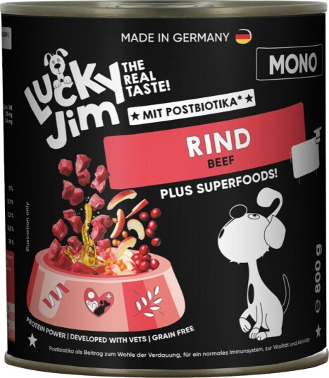 Lucky Jim Våtfôr Mono Okse 6 X 800 G