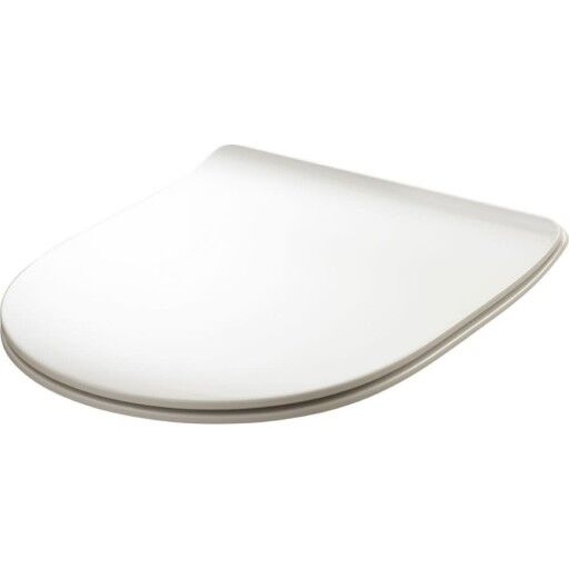 Lavabo Flo Slim Toalettsete Med myktlukkende hengsler, Hvit Lavabo Flo Slim Toalettsete Med myktlukkende hengsler, Hvit
