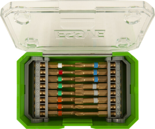 ESSVE XTR Impact Bitssett 16 deler med fargekoder for TX-bits og PH2
