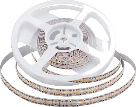 5m 21W/m LED strip RA90   24V 700 LED pr. meter 6400K IP20 SMD 2110   Kulør : Varm