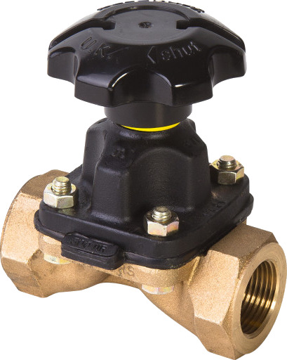 3/4" Saunders ventil rødgods