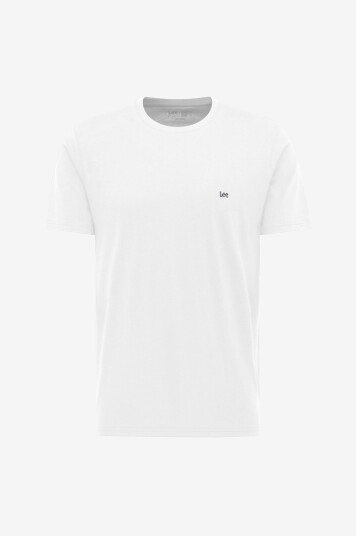 Lee T skjorte SS Patch Logo Hvit Lee T skjorte SS Patch Logo Hvit