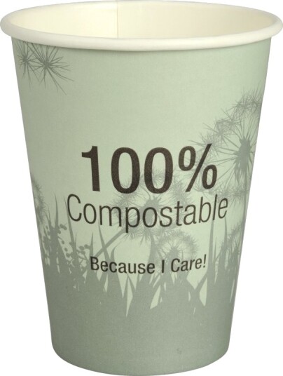 Kaffebæger Dandelion Abena Gastro 11,2Cm Ø9cm 36 Cl 38 Cl Grøn Cpla/Pap 20 Stk.