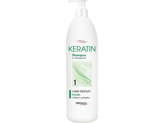 Chantal Prosalon Keratin Hair Repair Vitamin Complex 1 Shampoo For Damaged Hair Sjampo Med Keratin For Daglig Pleie Av Skadet Tørt Og Skadet Hår 1000G