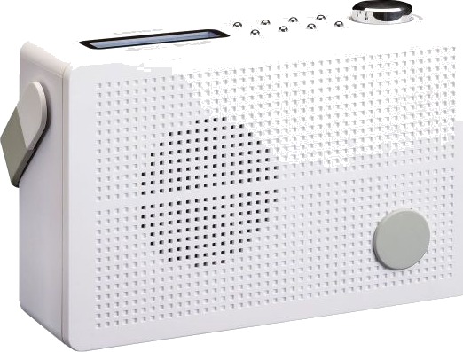 Lenco PDR-030 Bærbar DAB+/FM Radio med Alarmfunksjon Hvit