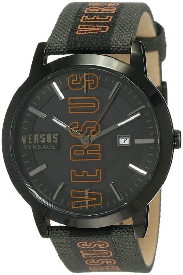 Versus by Versace Herreklokke VSPHN0120 Barbes Sort/Lær Ø44 mm
