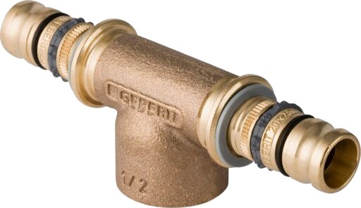 Geberit 63 mm x 1" T-stykke Trykkmuffe for Hydraulikk