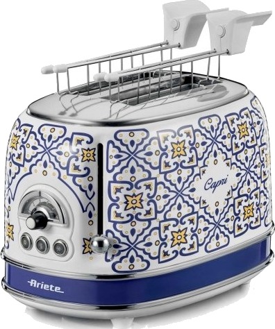 Ariete 0155/0C Blå 2-Skivers Brødrister i Metall 810 W