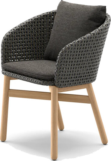 Dedon Mbrace armlenstol med teak AW6 teak 0205 arabica 0126
