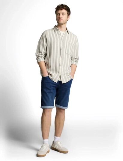 Tom Tailor Ttjosh Regular Shorts   Blue   32