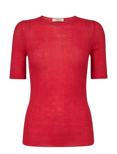 MOS MOSH Mmbouch Rib Ss Knit Red XL