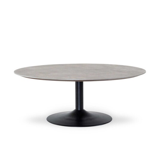 Torkelson Miles soffbord Betonglaminat/svart 110 cm Grå