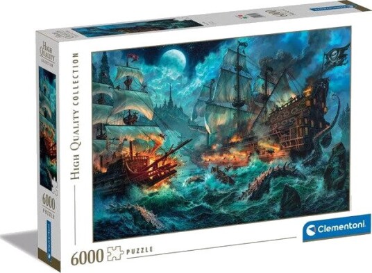 Clementoni Puslespill 6000 brikker Piratkamp