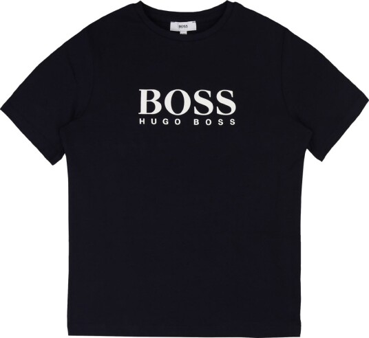 BOSS T skjorte Navy m. Logo BOSS 16 år 176 T skjorte Blå