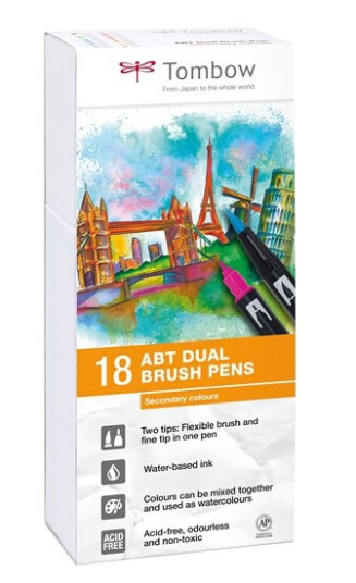Tombow ABT Dual Brush pen 18-set Secondary