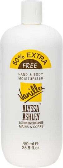 Alyssa Ashley Vanilla Hand And Body Moisturizer 750 ml Håndog bodylotion