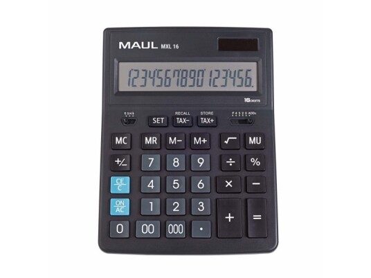 Maul Mxl 16, Desktop, Skjerm, 16 Sifre, 1 Linjer, Batteri, Sort Maul Mxl 16, Desktop, Skjerm, 16 Sifre, 1 Linjer, Batteri, Sort