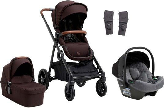 Beemoo Pro Multi 2 Duovogn inkl Route i-Size Babybilstol Espresso Brown/Mineral Grey