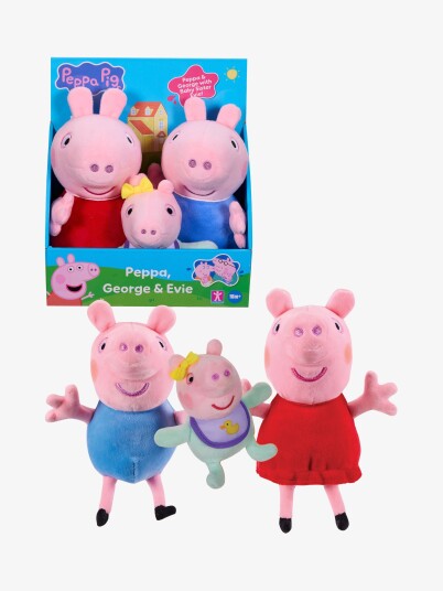 Gurli Gris Peppa Plysj 3pk Pink One Size Gurli Gris Peppa Plysj 3pk Pink One Size