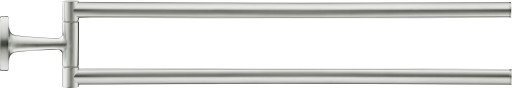 Duravit Starck T dobbel håndkleholder, rustfritt stål