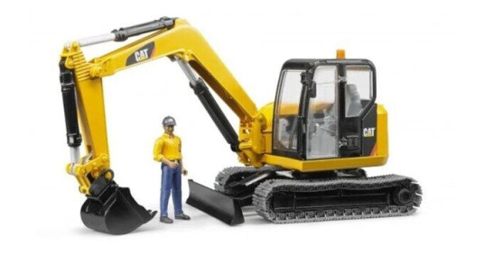 Bruder Cat® Mini Excavator with worker Bruder Cat® Mini Excavator with worker