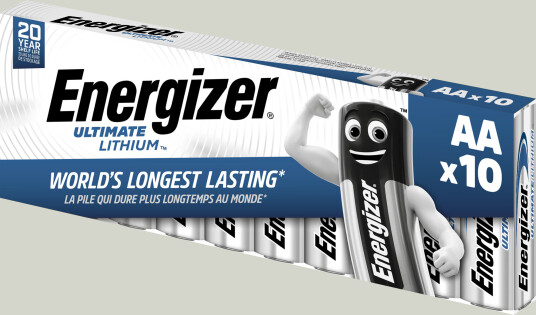 Energizer Ultimate Lithium AA 10pk Lithiumbatterier L91 10stk
