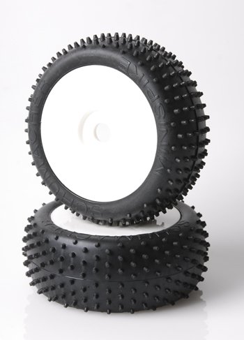 Schumacher Mini Spike 1/8 Yellow - 1 par på felg