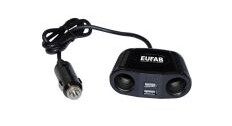 Eufab 16549 Cigarettænder-fordeler-type Antal cigarettændingskoblinger 2 x Interfaces: USB 2 x Tilladt belastning strøm maks. 10 A