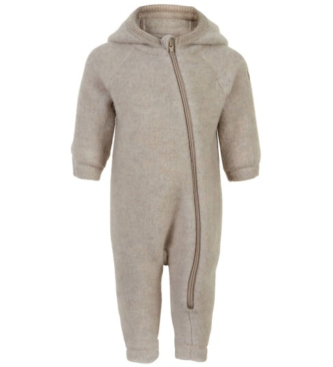 Mikk line Vårdress m. Hette Ull Melange Offwhite Mikk line 4 år 104 Vårdress Hvit