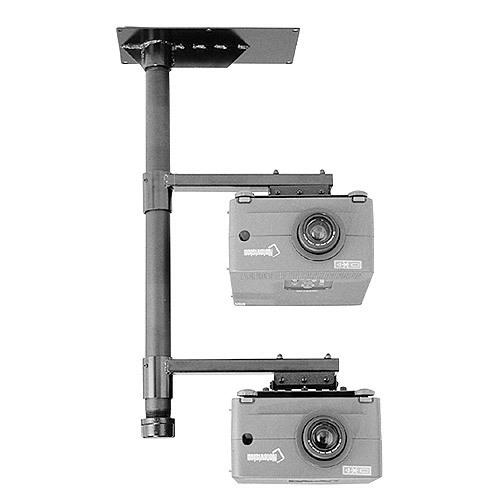 Chief LCD2C - Ceilingmount for stacking of 2 projectors, Max 45,4kg, Black