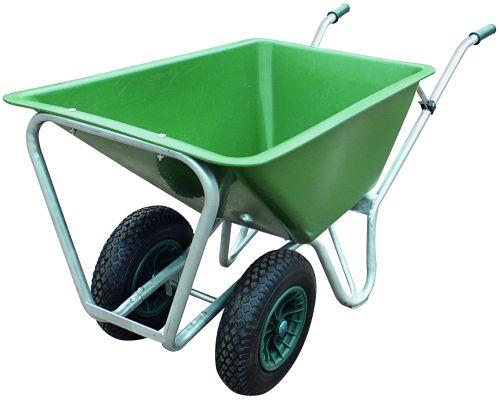Stalltrille med plastkasse 160 L