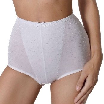 sassa Truser Dot Jacquard Shaping Brief Hvit polyester 46 Dame