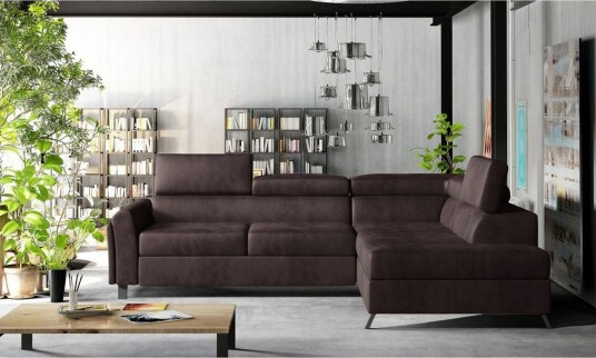 Seksjon Eltap Kairos 265x200x92 cm Mat Velvet 29 Brun Høyre