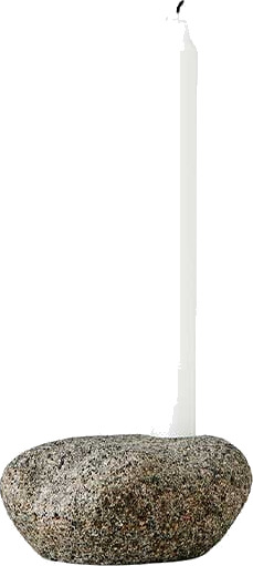 Muubs Valley Lysestake 6 cm i Naturstein - Unik Design for Kronelys Muubs Valley Lysestake 6 cm i Naturstein - Unik Design for Kronelys