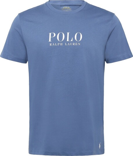 Polo Ralph Lauren Logo Cotton Jersey Sleep Shirt   CARSON BLUE   S