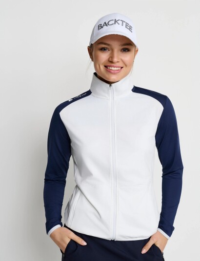BACKTEE Ladies Full Zip Baselayer White L