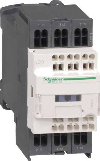 Schneider Electric LC1D323B7 Kontaktor 1 Åp + 1 Lu, 15 kw, 32 A, 24 Vac