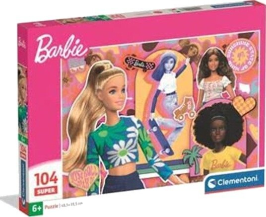 Clementoni Puzzle Super Barbie 2026 -2 104 pieces 2D Puslespill