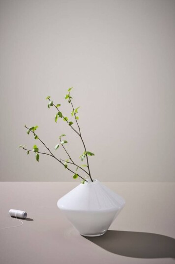 Jotex CELIA MAY glassvase - høyde 15 cm Hvit 1581423-02-0 1619515-02-0