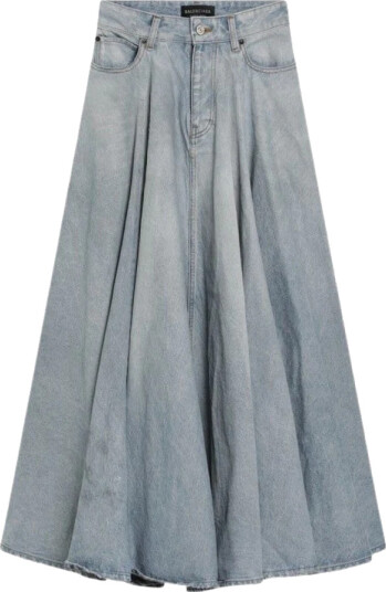 Balenciaga Dame Skjørt Blå M, Balenciaga Dame Skjørt Blå M,