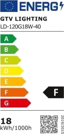 Gtv Led Lyskilde G120 Globe Smd 2835 4000K E27 18W 360° 1600 Lm,157 Lm/W? Ld 120G18w 40