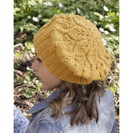 Little Sunshine by DROPS Design Lue Strikkeoppskrift str 2 6 år