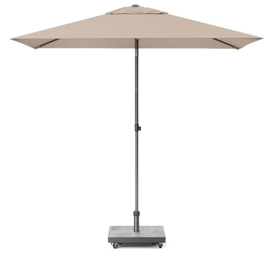 Platinum Sun & Shade Lisboa parasoll Anthracite/taupe exkl. parasollfot 2,1 x 1,5 m Taupe