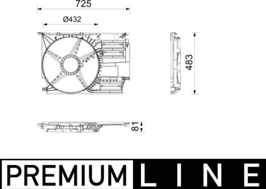 Ventilatordeksel MAHLE CFS 30 000P Ventilatordeksel MAHLE CFS 30 000P