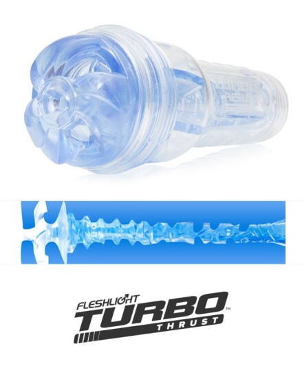 Fleshlight Turbo Thrust Blue Ice Masturbator - Blå Fleshlight Turbo Thrust Blue Ice Masturbator - Blå