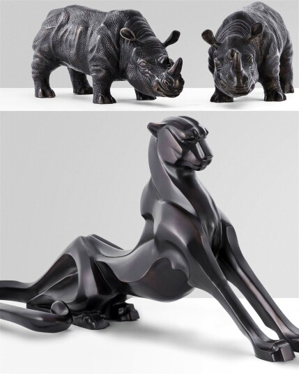 Cheetah skulptur bronse Cheetah skulptur bronse