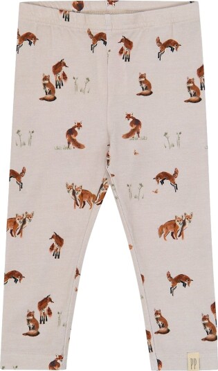 Petit Piao Leggings   PPStar   Grå Morgen Fox AOP   Petit Piao   74   Leggings Beige Brun