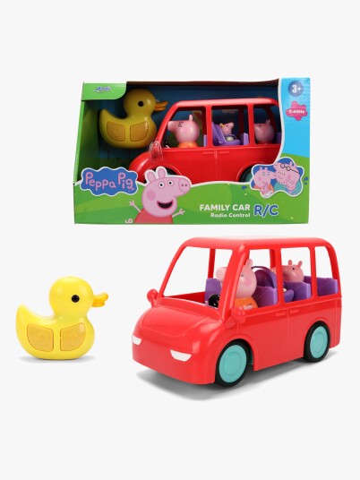 Peppa Gris Radiostyrt Familiebil 17,5 cm med 3 Figurer Peppa Gris Radiostyrt Familiebil 17,5 cm med 3 Figurer
